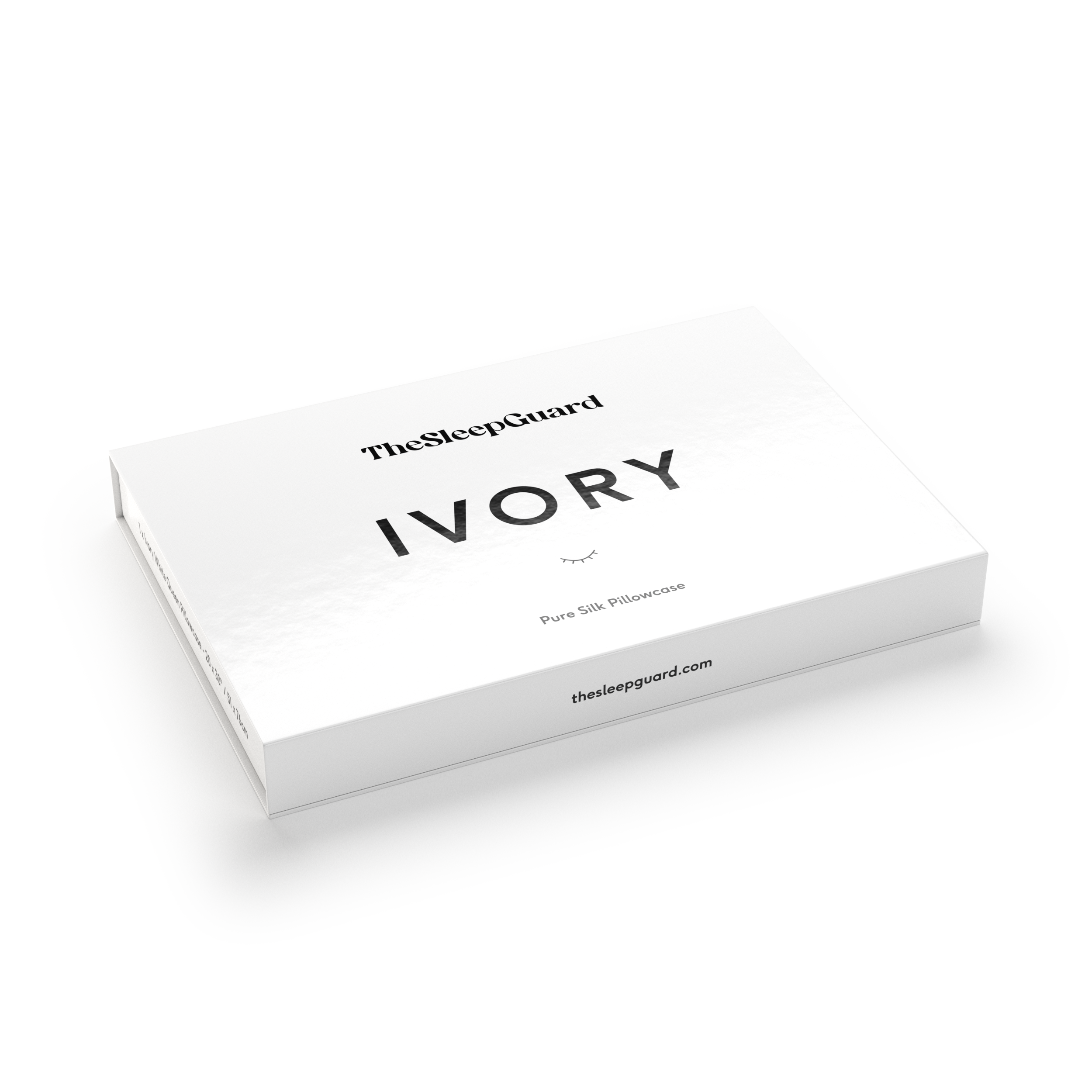 100% Mulberry Silk Pillowcase [22 Momme, 6A Grade] - Ivory White, Queen Size