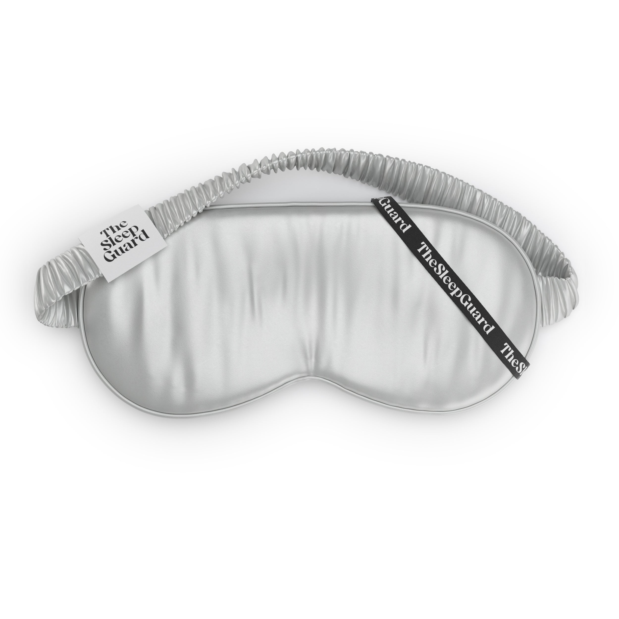Pure Silk Sleep Mask [100% 6A Mulberry Silk, 22 Momme] - Silver Grey
