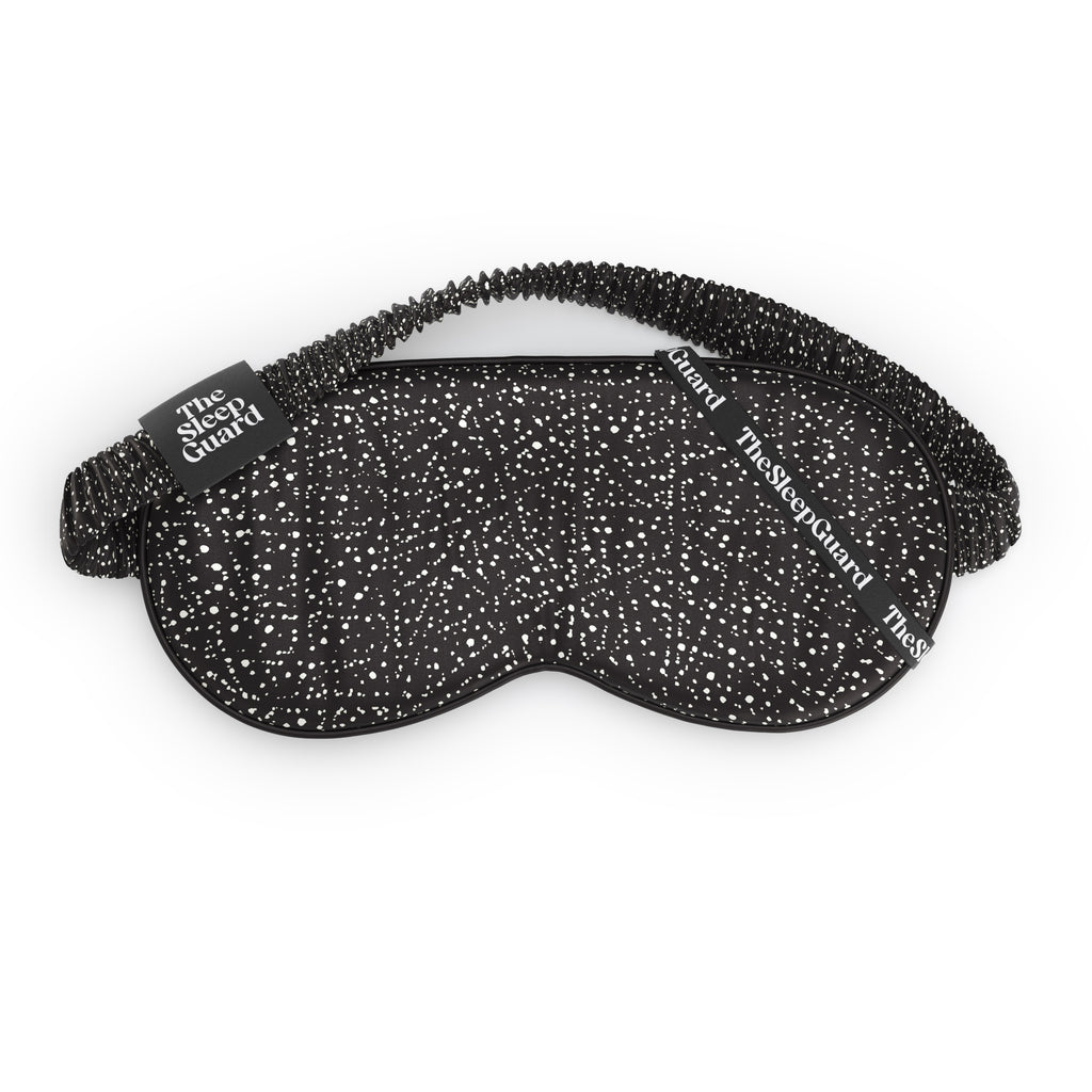 Pure Silk Sleep Mask [100% 6A Mulberry Silk, 22 Momme] - Starlight Print